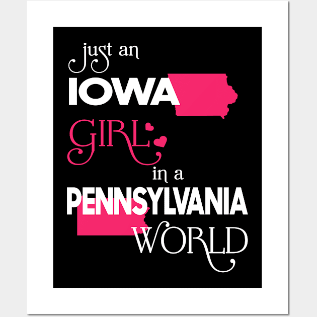 Just Iowa Girl In Pennsylvania World Wall Art by FaustoSiciliancl